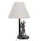 Hello Honey® 18.5" Brown & Natural Bunny Rabbit Table Lamp with Linen Empire Shade